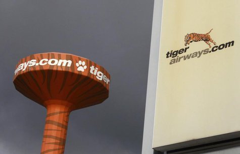 A watertower painted with Tiger Airways logos is seen at Melbourne Airport July 7, 2011. REUTERS/Mick Tsikas A watertower painted with Tiger Airways logos is seen at Melbourne Airport July 7, 2011. REUTERS/Mick Tsikas