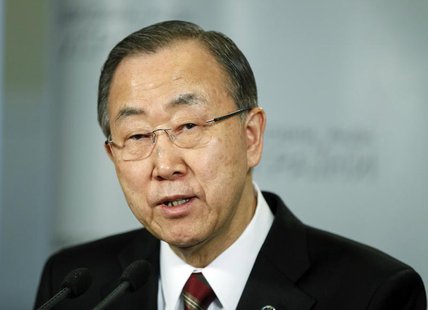 United Nations Secretary General Ban Ki-moon addresses journalists in Kiev March 21, 2014. REUTERS/Gleb Garanich United Nations Secretary General Ban Ki-moon addresses journalists in Kiev March 21, 2014. REUTERS/Gleb Garanich