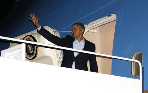 U.S. President Barack Obama departs Joint Base Andrews in Washington March 23, 2014. REUTERS/Kevin Lamarque U.S. President Barack Obama departs Joint Base Andrews in Washington March 23, 2014. REUTERS/Kevin Lamarque