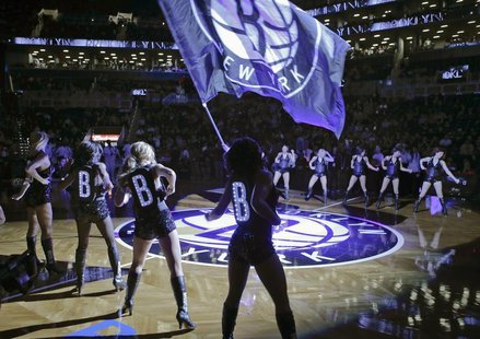 The Brooklynettes perform during introductions before the Brooklyn Nets play the Utah Jazz in their NBA basketball game in New York, Decembe The Brooklynettes perform during introductions before the Brooklyn Nets play the Utah Jazz in their NBA basketball game in New York, Decembe