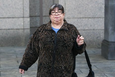 Annette Bongiorno, former aide to convicted swindler Bernard Madoff, exits the Manhattan Federal Courthouse in New York March 21, 2014. REUT Annette Bongiorno, former aide to convicted swindler Bernard Madoff, exits the Manhattan Federal Courthouse in New York March 21, 2014. REUT