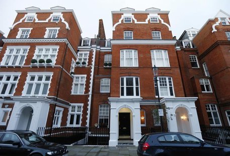 The home of William Broeksmit (C) is seen in south Kensington in west London January 28, 2014. William Broeksmit, a former senior manager at The home of William Broeksmit (C) is seen in south Kensington in west London January 28, 2014. William Broeksmit, a former senior manager at