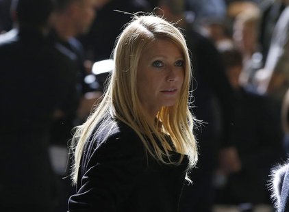Actress Gwyneth Paltrow arrives at the Hugo Boss Fall 2014 collection during New York Fashion Week February 12, 2014. REUTERS/Shannon Staple Actress Gwyneth Paltrow arrives at the Hugo Boss Fall 2014 collection during New York Fashion Week February 12, 2014. REUTERS/Shannon Staple