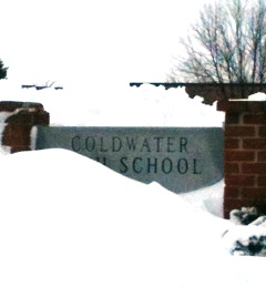 Coldwater High School sign March 12, 2014 Coldwater High School sign March 12, 2014