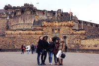 SDSU student Danielle Laughter, far right, visits Edinburgh Castle in Scotland. The Study Abroad Office has received more than 340 requests for information on opportunities this school year. SDSU student Danielle Laughter, far right, visits Edinburgh Castle in Scotland. The Study Abroad Office has received more than 340 requests for information on opportunities this school year.