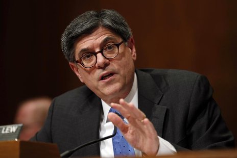 U.S. Treasury Secretary Jack Lew testifies before the Senate Budget Committee about the President's 2015 Budget on Capitol Hill in Washingto U.S. Treasury Secretary Jack Lew testifies before the Senate Budget Committee about the President's 2015 Budget on Capitol Hill in Washingto