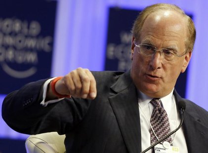 Chairman and Chief Executive of BlackRock Laurence Fink speaks during a session at the World Economic Forum (WEF) in Davos January 25, 2014. Chairman and Chief Executive of BlackRock Laurence Fink speaks during a session at the World Economic Forum (WEF) in Davos January 25, 2014.