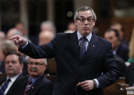 Canada's President of the Treasury Board Tony Clement speaks during Question Period in the House of Commons on Parliament Hill in Ottawa Feb Canada's President of the Treasury Board Tony Clement speaks during Question Period in the House of Commons on Parliament Hill in Ottawa Feb