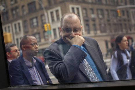 A man waits in line to enter the UJA-Federation Connect to Care job fair in New York March 21, 2012. REUTERS/Shannon Stapleton A man waits in line to enter the UJA-Federation Connect to Care job fair in New York March 21, 2012. REUTERS/Shannon Stapleton