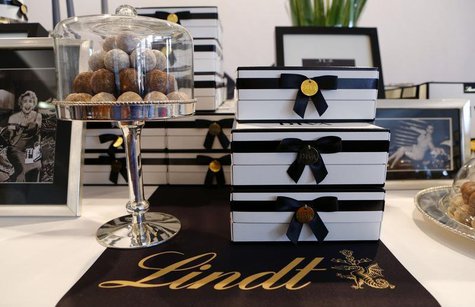 Packages of Diva chocolate truffles of Swiss chocolatier Lindt & Spruengli are displayed during the company's annual news conference in Kilc Packages of Diva chocolate truffles of Swiss chocolatier Lindt & Spruengli are displayed during the company's annual news conference in Kilc