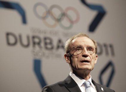 Former Olympian Jean-Claude Killy speaks during the Annecy bid city presentation to the 123rd International Olympic Committee (IOC) session Former Olympian Jean-Claude Killy speaks during the Annecy bid city presentation to the 123rd International Olympic Committee (IOC) session