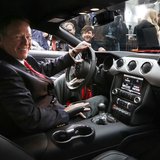 Ford Motor Co. CEO Alan Mulally sits in the driver seat of its all new 2015 Ford Mustang on ABC's Good Morning America in New York December Ford Motor Co. CEO Alan Mulally sits in the driver seat of its all new 2015 Ford Mustang on ABC's Good Morning America in New York December