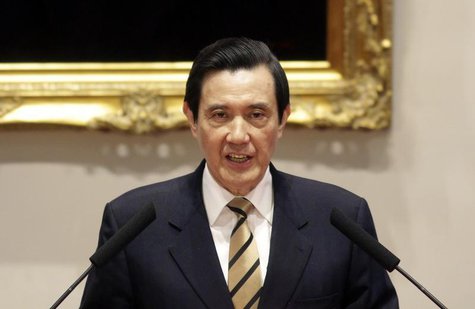 Taiwan's President Ma Ying-jeou speaks during a news conference about protesters' occupation of Taiwan's legislature, at the Presidential Of Taiwan's President Ma Ying-jeou speaks during a news conference about protesters' occupation of Taiwan's legislature, at the Presidential Of