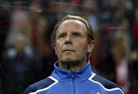Azerbaijan's coach Berti Vogts is seen before their Euro 2012 qualifying Group A match against Turkey at Turk Telekom Arena in Istanbul Octo Azerbaijan's coach Berti Vogts is seen before their Euro 2012 qualifying Group A match against Turkey at Turk Telekom Arena in Istanbul Octo