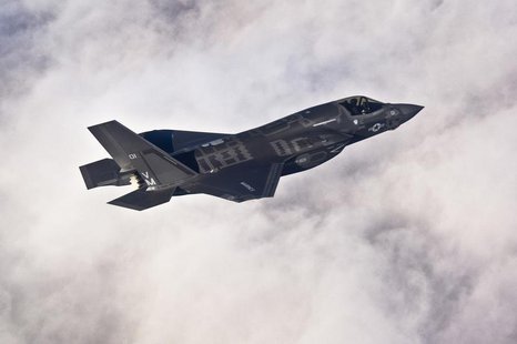 A Lockheed Martin F-35B Lightning II joint strike fighter flies toward its new home at Eglin Air Force Base, Florida in this U.S. Air Force A Lockheed Martin F-35B Lightning II joint strike fighter flies toward its new home at Eglin Air Force Base, Florida in this U.S. Air Force