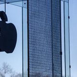 A shattered large glass panel, part of Apple's cube store on Fifth Avenue, damaged from the results of the snowstorm on Tuesday is seen in N A shattered large glass panel, part of Apple's cube store on Fifth Avenue, damaged from the results of the snowstorm on Tuesday is seen in N