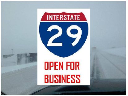 I-29 Open Between Brookings and the North Dakota Border. (KELO AM Image) I-29 Open Between Brookings and the North Dakota Border. (KELO AM Image)