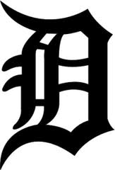 Old English "D" means the Detroit Tigers. Old English "D" means the Detroit Tigers.
