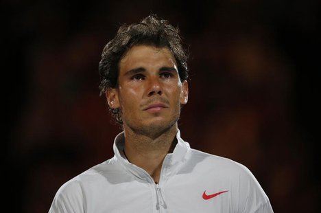 Rafael Nadal of Spain cries after being defeated in the men's singles final match against Stanislas Wawrinka of Switzerland at the Australia Rafael Nadal of Spain cries after being defeated in the men's singles final match against Stanislas Wawrinka of Switzerland at the Australia