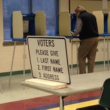 A voter casts a ballot during an election at the De Pere Community Center. (Photo from: FOX 11). A voter casts a ballot during an election at the De Pere Community Center. (Photo from: FOX 11).