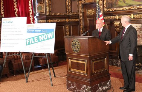 Myron Franz and Mark Dayton Myron Franz and Mark Dayton
