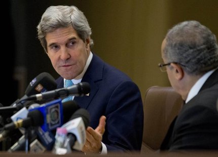 U.S. Secretary of State John Kerry makes opening remarks at the start of a U.S.-Algeria Strategic Dialogue with Algerian Foreign Minister Ra U.S. Secretary of State John Kerry makes opening remarks at the start of a U.S.-Algeria Strategic Dialogue with Algerian Foreign Minister Ra