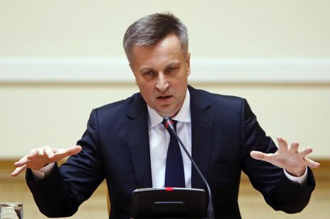 Chief of the Security Service of Ukraine (SBU) Valentyn Nalyvaichenko speaks during a news conference in Kiev April 3, 2014. REUTERS/Shamil Chief of the Security Service of Ukraine (SBU) Valentyn Nalyvaichenko speaks during a news conference in Kiev April 3, 2014. REUTERS/Shamil