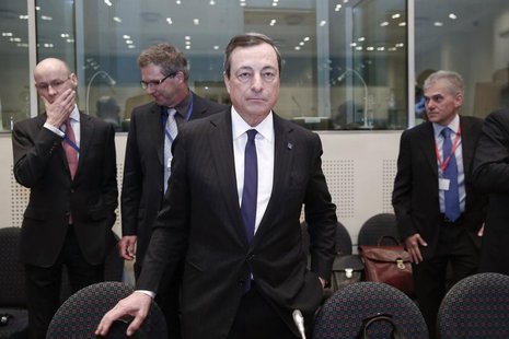 European Central Bank (ECB) President Mario Draghi takes his seat ahead of an European Union Finance Ministers informal meeting in Athens Ap European Central Bank (ECB) President Mario Draghi takes his seat ahead of an European Union Finance Ministers informal meeting in Athens Ap