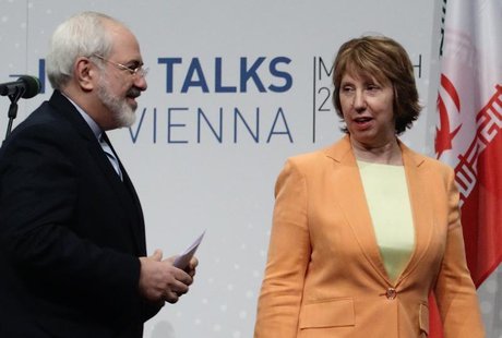 Iranian Foreign Minister Mohammad Javad Zarif (L) and European Union foreign policy chief Catherine Ashton leave a news conference in Vienna Iranian Foreign Minister Mohammad Javad Zarif (L) and European Union foreign policy chief Catherine Ashton leave a news conference in Vienna