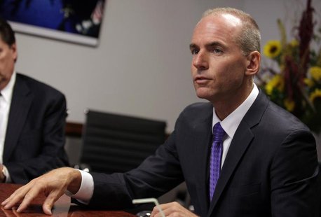 Boeing Defense, Space and Security Chief Executive Dennis Muilenburg speaks during the Reuters Aerospace and Defense Roundtable in Washingto Boeing Defense, Space and Security Chief Executive Dennis Muilenburg speaks during the Reuters Aerospace and Defense Roundtable in Washingto