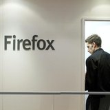 A man is seen next to a Firefox logo at a Mozilla stand during the Mobile World Congress in Barcelona, February 28, 2013. REUTERS/Albert Gea A man is seen next to a Firefox logo at a Mozilla stand during the Mobile World Congress in Barcelona, February 28, 2013. REUTERS/Albert Gea