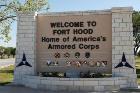 The main gate at the U.S. Army post at Fort Hood, Texas is pictured in this undated photograph, obtained on November 5, 2009. CREDIT: REUTERS/III CORPS PUBLIC AFFAIRS/U.S. ARMY/HANDOUT The main gate at the U.S. Army post at Fort Hood, Texas is pictured in this undated photograph, obtained on November 5, 2009. CREDIT: REUTERS/III CORPS PUBLIC AFFAIRS/U.S. ARMY/HANDOUT