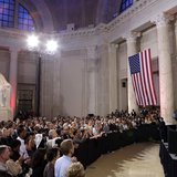 U.S. President Barack Obama speaks at a campaign fund raising event at the Franklin Institute in Philadelphia, Pennsylvania, June 12, 2012. U.S. President Barack Obama speaks at a campaign fund raising event at the Franklin Institute in Philadelphia, Pennsylvania, June 12, 2012.