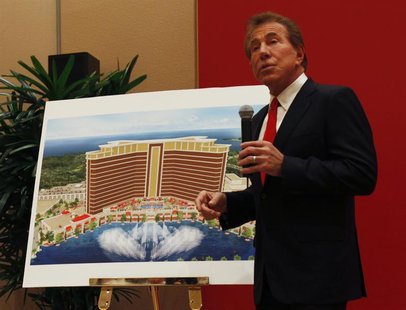U.S. casino magnate Steve Wynn, head of Wynn Resorts Ltd and Wynn Macau Ltd, introduces the company's latest casino resort during a news con U.S. casino magnate Steve Wynn, head of Wynn Resorts Ltd and Wynn Macau Ltd, introduces the company's latest casino resort during a news con