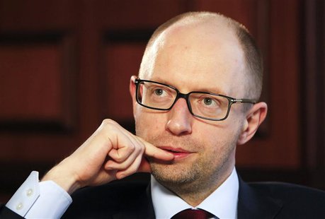 Ukrainian Prime Minister Arseny Yatseniuk listens during an interview with Reuters in Kiev April 3, 2014. REUTERS/Valentyn Ogirenko Ukrainian Prime Minister Arseny Yatseniuk listens during an interview with Reuters in Kiev April 3, 2014. REUTERS/Valentyn Ogirenko
