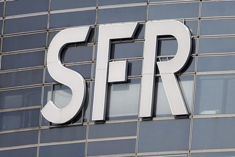 The logo of French telecom operator SFR is seen on a building in the financial district of le Defense at Nanterre, west of Paris, March13, 2 The logo of French telecom operator SFR is seen on a building in the financial district of le Defense at Nanterre, west of Paris, March13, 2