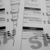 Two sample ballots with two different county board races is seen on April 2, 2014. (Photo from: FOX 11). Two sample ballots with two different county board races is seen on April 2, 2014. (Photo from: FOX 11).
