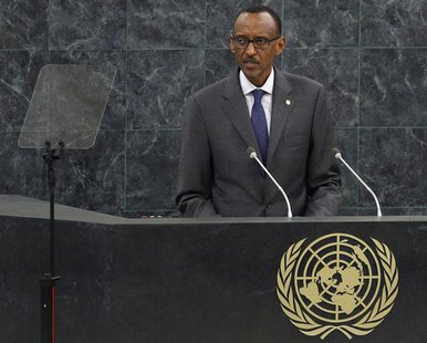 Rwanda's President Paul Kagame addresses the 68th United Nations General Assembly at UN headquarters in New York, September 25, 2013. REUTER Rwanda's President Paul Kagame addresses the 68th United Nations General Assembly at UN headquarters in New York, September 25, 2013. REUTER