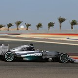 Mercedes Formula One driver Lewis Hamilton of Britain drives during the third practice session of the Bahrain F1 Grand Prix at the Bahrain I Mercedes Formula One driver Lewis Hamilton of Britain drives during the third practice session of the Bahrain F1 Grand Prix at the Bahrain I