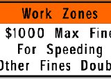 work zone sign work zone sign