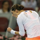 Andrea Petkovic of Germany reacts after scoring a point against Victoria Azarenka of Belarus at the China Open tennis tournament in Beijing Andrea Petkovic of Germany reacts after scoring a point against Victoria Azarenka of Belarus at the China Open tennis tournament in Beijing