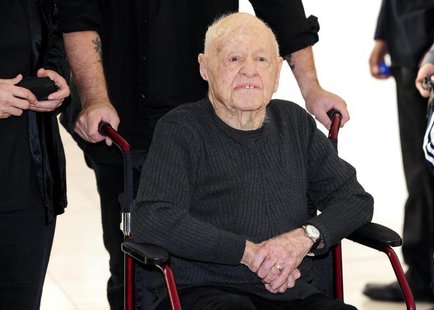 Actor Mickey Rooney arrives at the opening night of the UCLA Film and Television Archive film series "Champion: The Stanley Kramer Centennia Actor Mickey Rooney arrives at the opening night of the UCLA Film and Television Archive film series "Champion: The Stanley Kramer Centennia