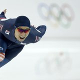 Lee Kyou-hyuk of South Korea competes in the men's 1,000 meters speed skating race during the 2014 Sochi Winter Olympics, February 12, 2014. Lee Kyou-hyuk of South Korea competes in the men's 1,000 meters speed skating race during the 2014 Sochi Winter Olympics, February 12, 2014.