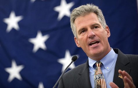Former U.S. Republican Senator Scott Brown, appears at the Northeast Republican Leadership Conference in Nashua, New Hampshire March 14, 201 Former U.S. Republican Senator Scott Brown, appears at the Northeast Republican Leadership Conference in Nashua, New Hampshire March 14, 201