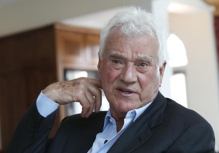 Austro-Canadian businessman and billionaire Frank Stronach gestures during an interview with Reuters in the village of Oberwaltersdorf April Austro-Canadian businessman and billionaire Frank Stronach gestures during an interview with Reuters in the village of Oberwaltersdorf April