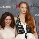 Cast members Maisie Williams and Sophie Turner arrive for the season four premiere of the HBO series "Game of Thrones" in New York March 18, Cast members Maisie Williams and Sophie Turner arrive for the season four premiere of the HBO series "Game of Thrones" in New York March 18,