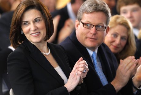 Victoria Kennedy (L) and Ted Kennedy Jr. attend the groundbreaking ceremony for The Edward M. Kennedy Institute for the U.S. Senate in Bosto Victoria Kennedy (L) and Ted Kennedy Jr. attend the groundbreaking ceremony for The Edward M. Kennedy Institute for the U.S. Senate in Bosto