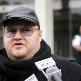 Megaupload founder Kim Dotcom talks to members of the media outside the New Zealand Court of Appeals in Wellington September 20, 2012. REUTE Megaupload founder Kim Dotcom talks to members of the media outside the New Zealand Court of Appeals in Wellington September 20, 2012. REUTE