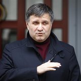 Ukraine's Interior Minister Arsen Avakov speaks during a news conference in front of the ministry office in Kiev, April 8, 2014. REUTERS/Sha Ukraine's Interior Minister Arsen Avakov speaks during a news conference in front of the ministry office in Kiev, April 8, 2014. REUTERS/Sha
