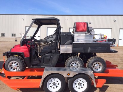 The Fond du Lac Fire Dept. uses an ATV to help fight brush fires. (Photo from: Fond du Lac Fire Department). The Fond du Lac Fire Dept. uses an ATV to help fight brush fires. (Photo from: Fond du Lac Fire Department).